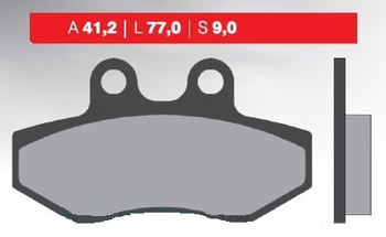 Klocki hamulcowe kh393 yamaha nxc 125 cygnus`04-13, mbk flame 125`04-12, przód (ft 3077)